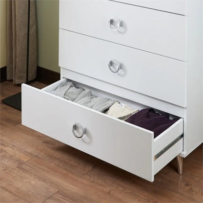 Modern Rectangular Wooden 5-Drawers Chest