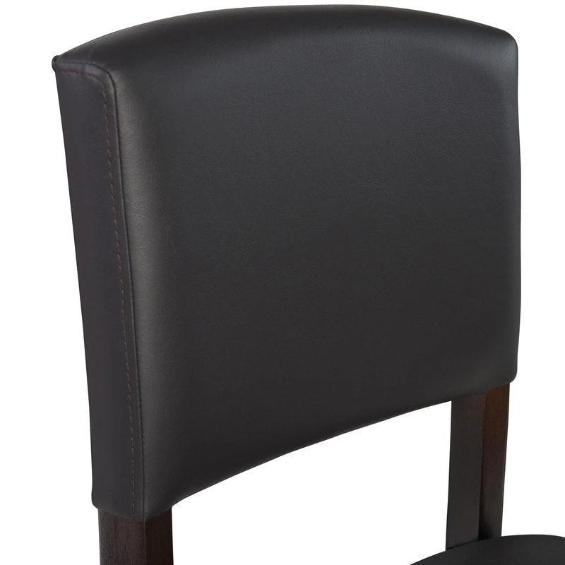 Linon Falesti Faux Leather 24.17-inch Espresso Counter Stool