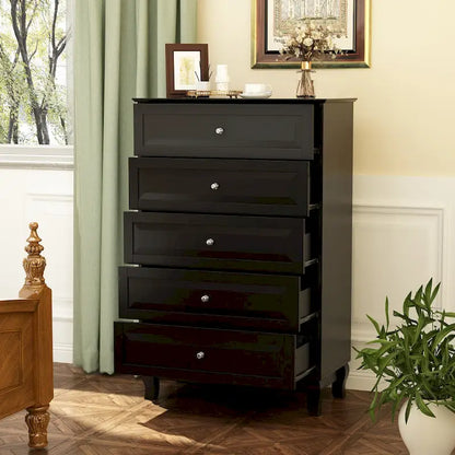 Side Tatble 5 Drawer Dresser Drawer Chest Tall Storage Cabinet