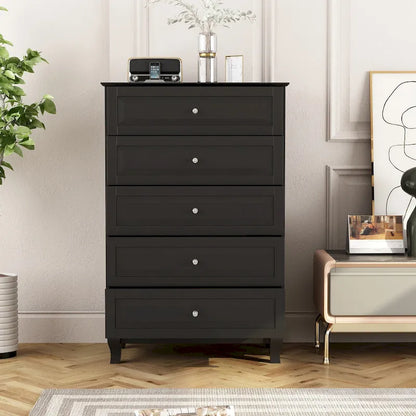 Side Tatble 5 Drawer Dresser Drawer Chest Tall Storage Cabinet