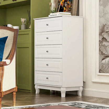 Side Tatble 5 Drawer Dresser Drawer Chest Tall Storage Cabinet
