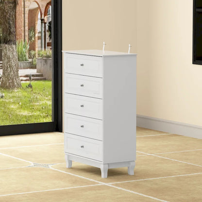 Side Tatble 5 Drawer Dresser Drawer Chest Tall Storage Cabinet