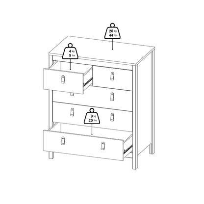 Porch & Den Madrid 5 Drawer Chest