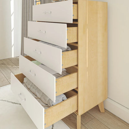 Plank and Beam Duo 5 Drawer Dresser