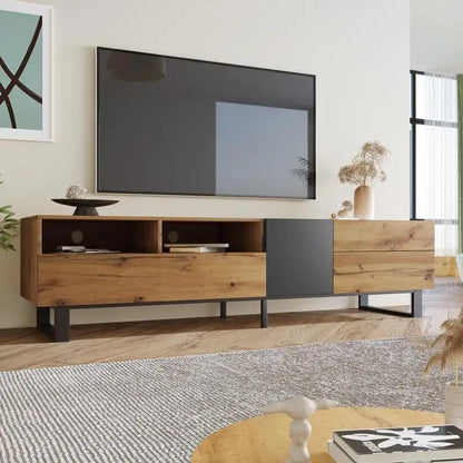 Modern Media Console Table TV Stand for 80 TV