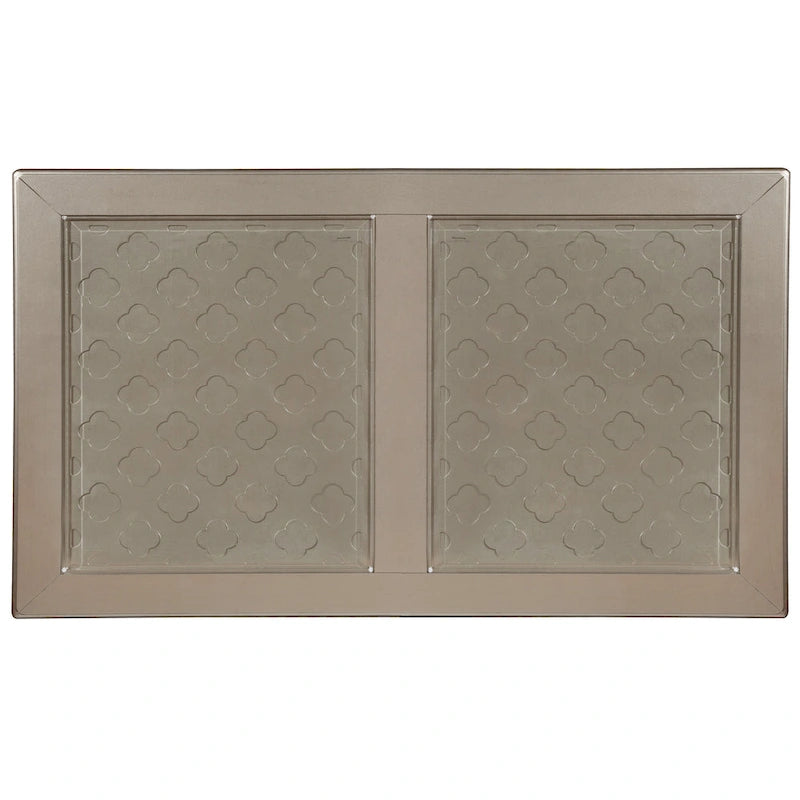 Tily Glam Gold Faux Leather 7-Piece Dining Table Set by Furniture of America