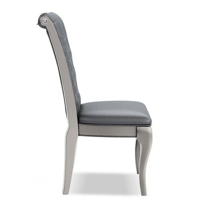 Tily Glam Gold Faux Leather 7-Piece Dining Table Set by Furniture of America