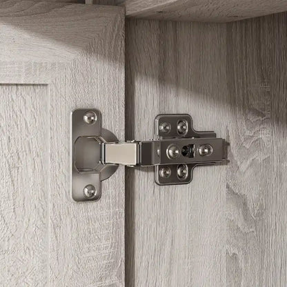 Elegant Wood-Grain Buffet Cabinet with Adjustable Shelves Sideboard