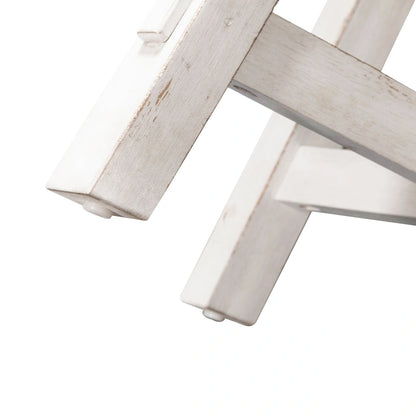 Modern Farmhouse Flea Market White Distressed 3 Piece Set