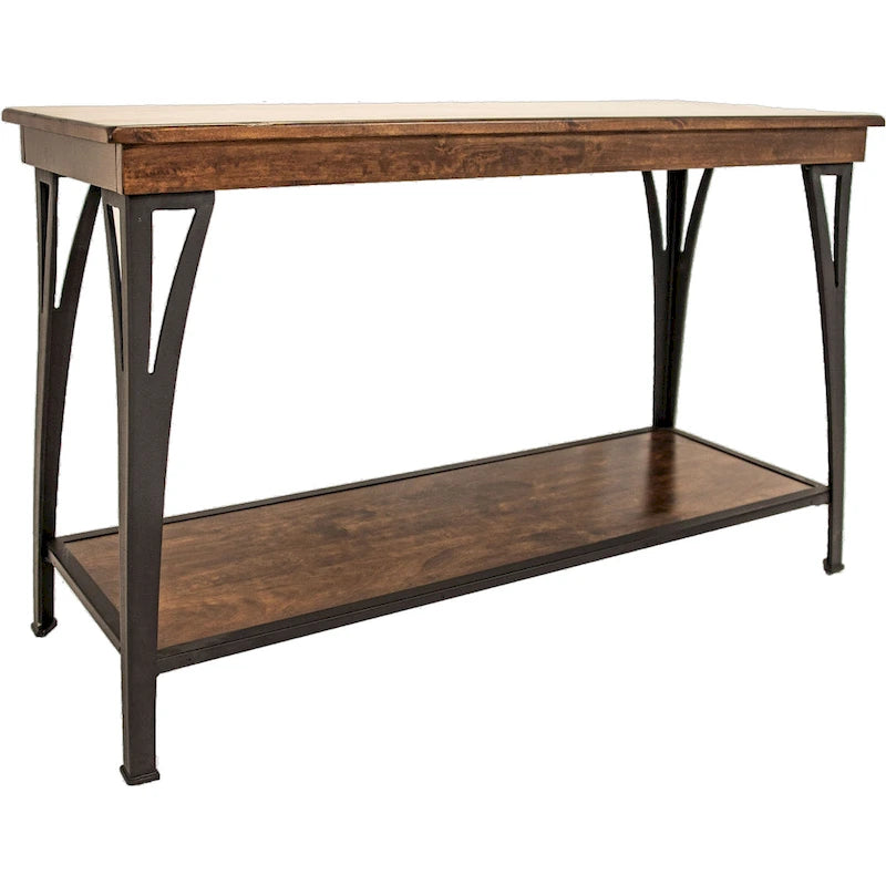 The District Copper Finish 1-shelf Sofa Table