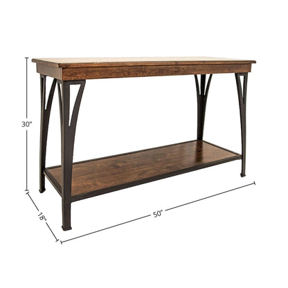 The District Copper Finish 1-shelf Sofa Table