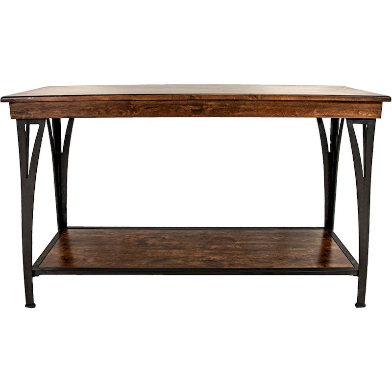 The District Copper Finish 1-shelf Sofa Table