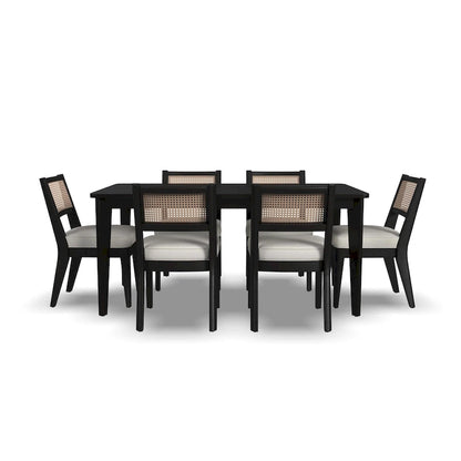 Brentwood Black Wood Rectangle Dining Set by Homestyles - 66 x 30 x 36