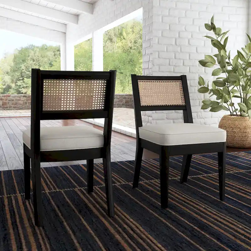 Brentwood Black Wood Rectangle Dining Set by Homestyles - 66 x 30 x 36