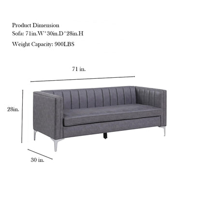 Morden Fort Modern Living Room Sofa Set, 3-Piece Sofa Set Couch,Loveseat and Chair