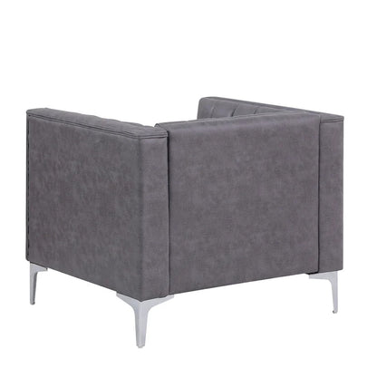 Morden Fort Modern Living Room Sofa Set, 3-Piece Sofa Set Couch,Loveseat and Chair