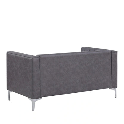 Morden Fort Modern Living Room Sofa Set, 3-Piece Sofa Set Couch,Loveseat and Chair