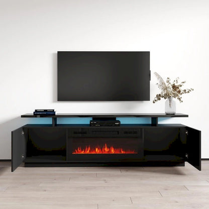 Meble Furniture Eva Modern TV Stand with Electric Fireplace