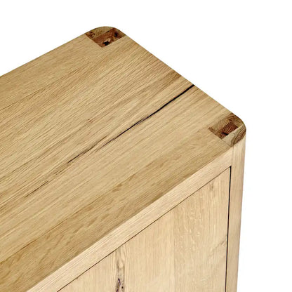 Classic Home Orlando 4-Door Oak Buffet - 80Wx22Dx33H