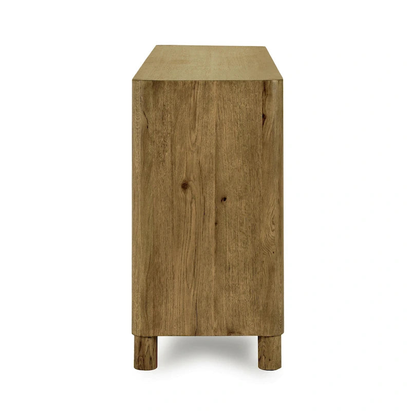 Classic Home Orlando 4-Door Oak Buffet - 80Wx22Dx33H