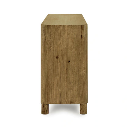 Classic Home Orlando 4-Door Oak Buffet - 80Wx22Dx33H