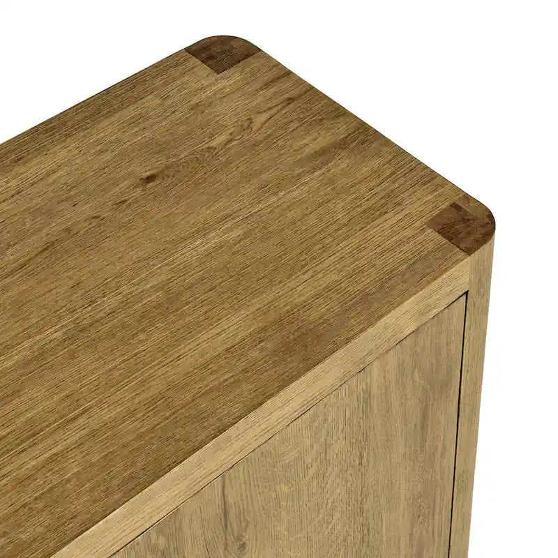 Classic Home Orlando 4-Door Oak Buffet - 80Wx22Dx33H