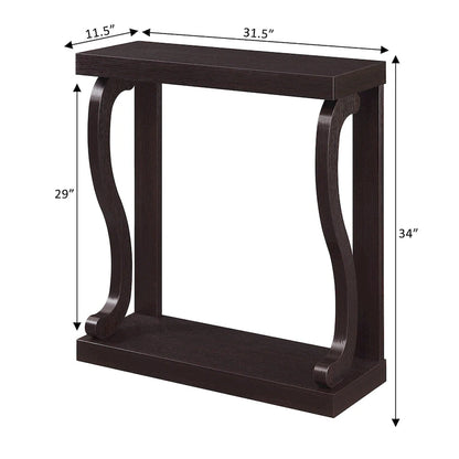 Convenience Concepts Newport Gramercy Console Table with Shelf