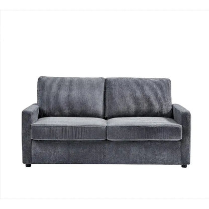 Manchester Corduroy 70 inch Square Arms Sleeper Sofa with Mattress