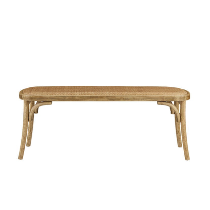 Bernsley Bentwood Rattan Dining Bench