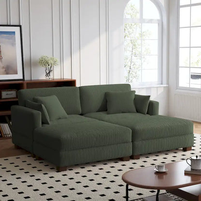 88 Convertible Larger Couch Modular Sectional Sofa Set