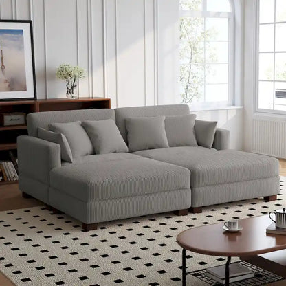 88 Convertible Larger Couch Modular Sectional Sofa Set