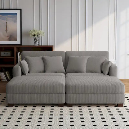 88 Convertible Larger Couch Modular Sectional Sofa Set