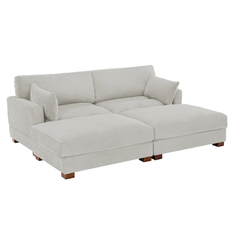 88 Convertible Larger Couch Modular Sectional Sofa Set