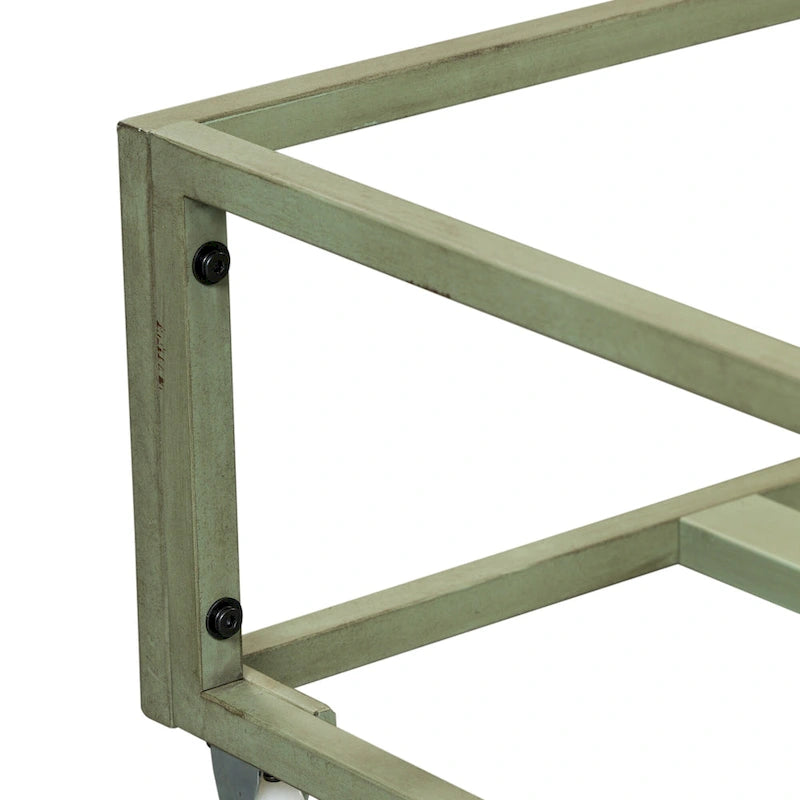 Vintage Series Distressed Metal Twin Metal Trundle