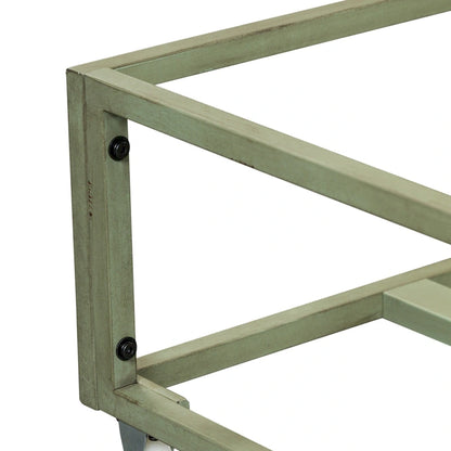 Vintage Series Distressed Metal Twin Metal Trundle