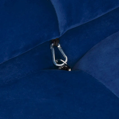 Blue Velvet Upholstered Sectional Sofa