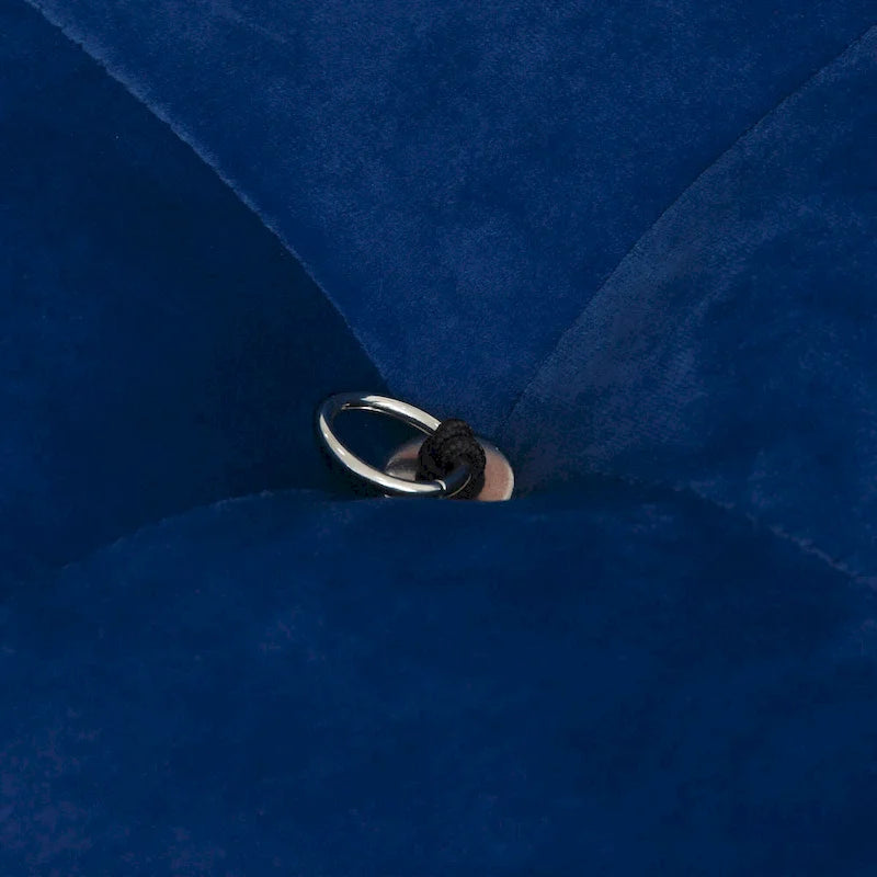 Blue Velvet Upholstered Sectional Sofa