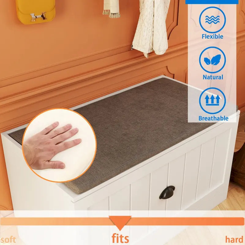 Combo Entryway Hall Trees Storage Bench Closet Organizer Clothes Rack