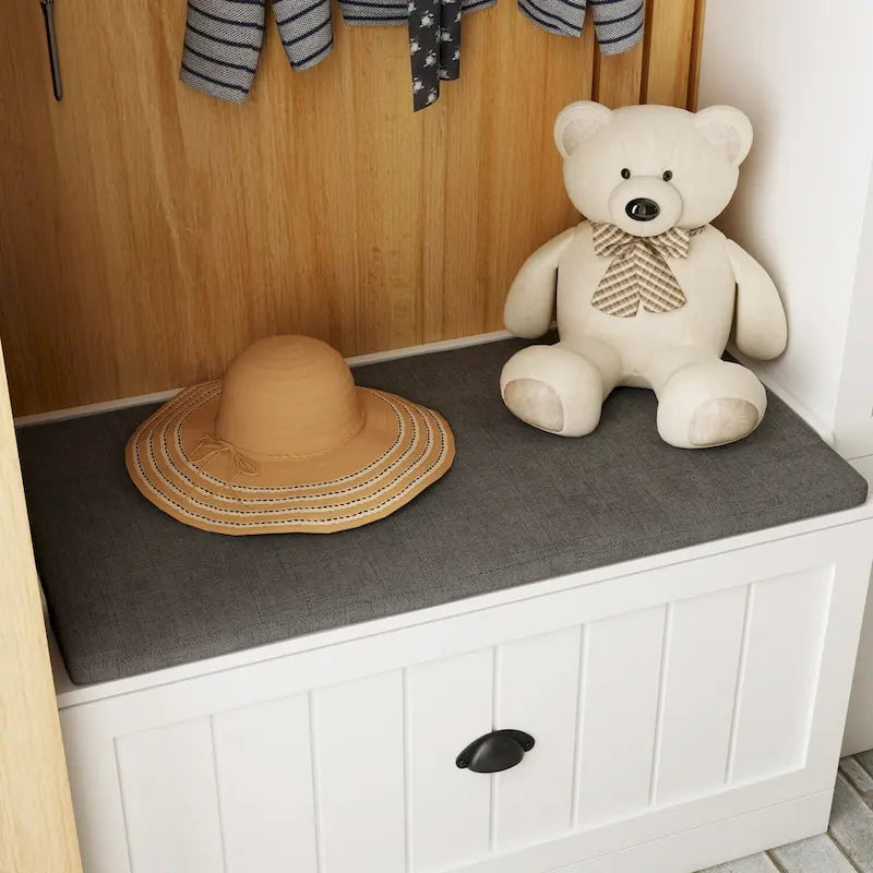 Combo Entryway Hall Trees Storage Bench Closet Organizer Clothes Rack