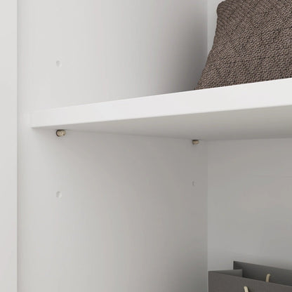 Combo Entryway Hall Trees Storage Bench Closet Organizer Clothes Rack