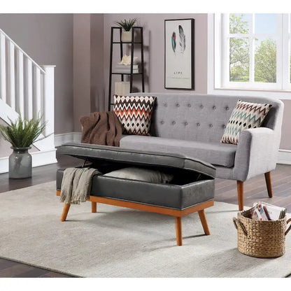 Carson Carrington Sastamala Mid-century Storage Bench