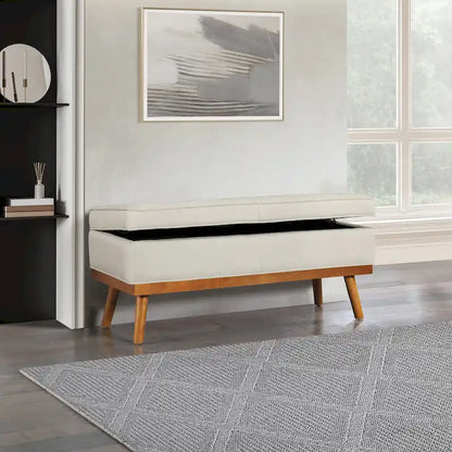 Carson Carrington Sastamala Mid-century Storage Bench