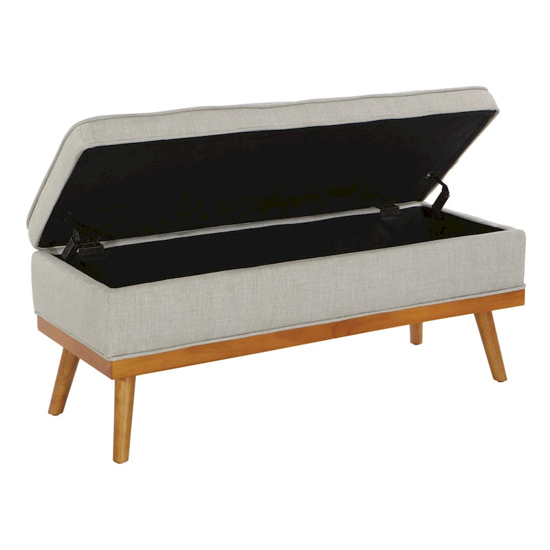 Carson Carrington Sastamala Mid-century Storage Bench