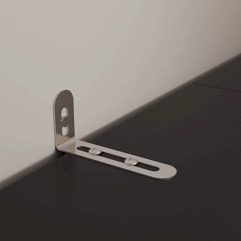 Bookshelf Entertainment Center Storage & Ambient Lighting White/Black