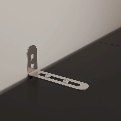 Bookshelf Entertainment Center Storage & Ambient Lighting White/Black