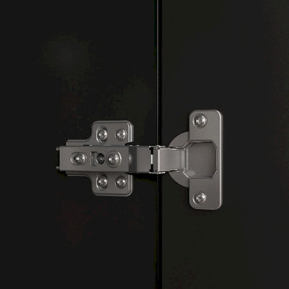 Bookshelf Entertainment Center Storage & Ambient Lighting White/Black