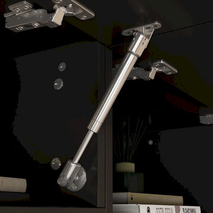 Bookshelf Entertainment Center Storage & Ambient Lighting White/Black