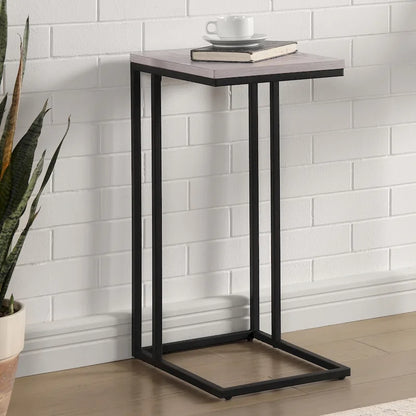Rendrick Industrial 16-inch Steel C-shaped Side Table by Furniture of America