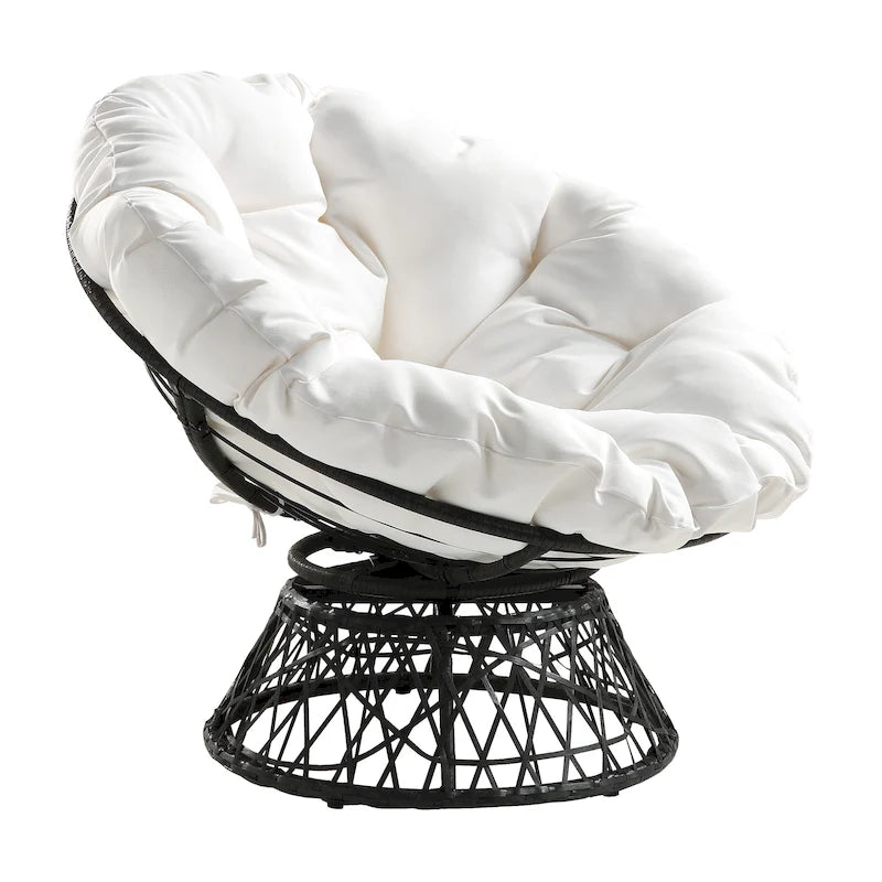 The Curated Nomad Avoca Woven Wicker Papasan Chair
