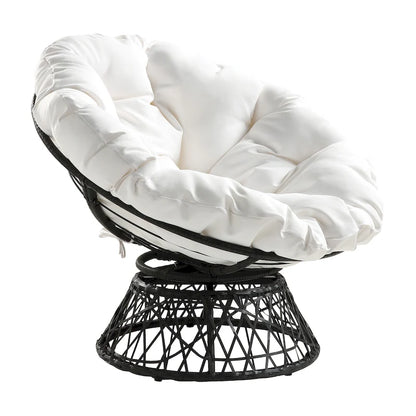 The Curated Nomad Avoca Woven Wicker Papasan Chair